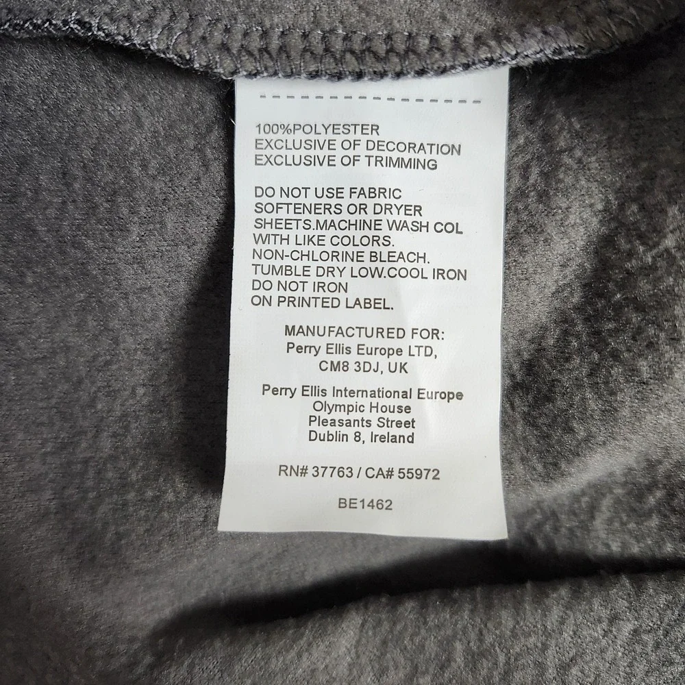 PGA TOUR Vest Mens Large Gray Caviar Heather Full Zip Fleece Golf Layer